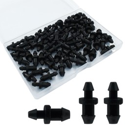 LifCratms 60 Pieces Drip Irrigation Fittings, Drip Irrigation Goof Plugs 1/4 Inch, Barbed Connectors End Cap for Home Garden Lawn Pipe Supplies or Sprinkler Systems