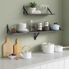Forbena Gray Floating Shelves Wall Mounted Bookshelf Set of 3,