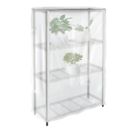 IndigoTempest9 Wire Rack Cover Shelf Cover,PVC Waterproof/Dustproof Storage Shelving Unit Cover, Fits Racks 36" W x 18" D x 72" H, Used to Cover Sundries,1 Pack (Translucent Frosted)