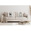 EIONEY Lovely Pug Guest What It's Pug Butt Throw Pillow
