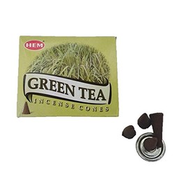 HEM Incense Cones Green Tea Cones 1 Box