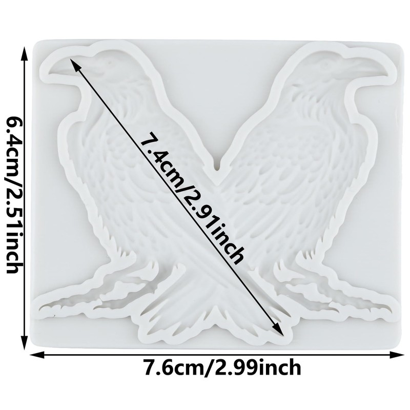 Bird Silicone Mold Crow Fondant Mold Bird Candy Chocolate Molds