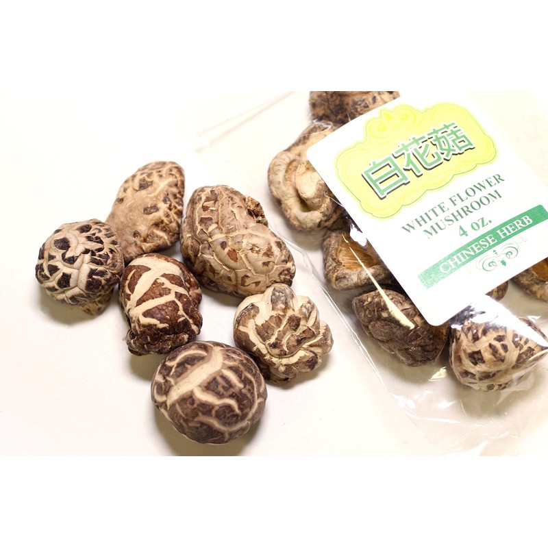 White Flower Mushroom Bai Hua Gu 白花菇 4oz