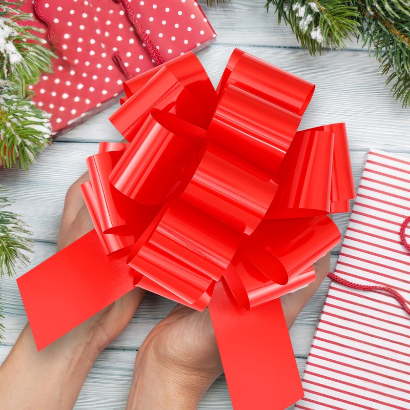 sxvblly Big Bows 12 Inch Red Dark Green Bows for