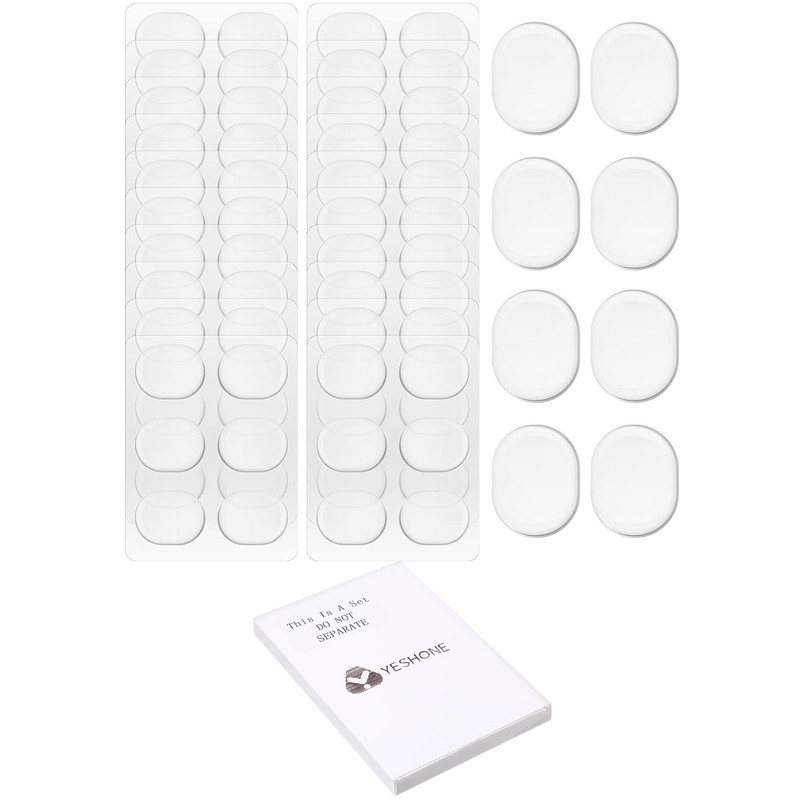 Yeshone 60 Pieces Drum Dampeners Gel Pads Silicone Soft Moon