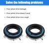 X AUTOHAUX 2Pcs Front 4x4 4WD Locking Hub Actuator for