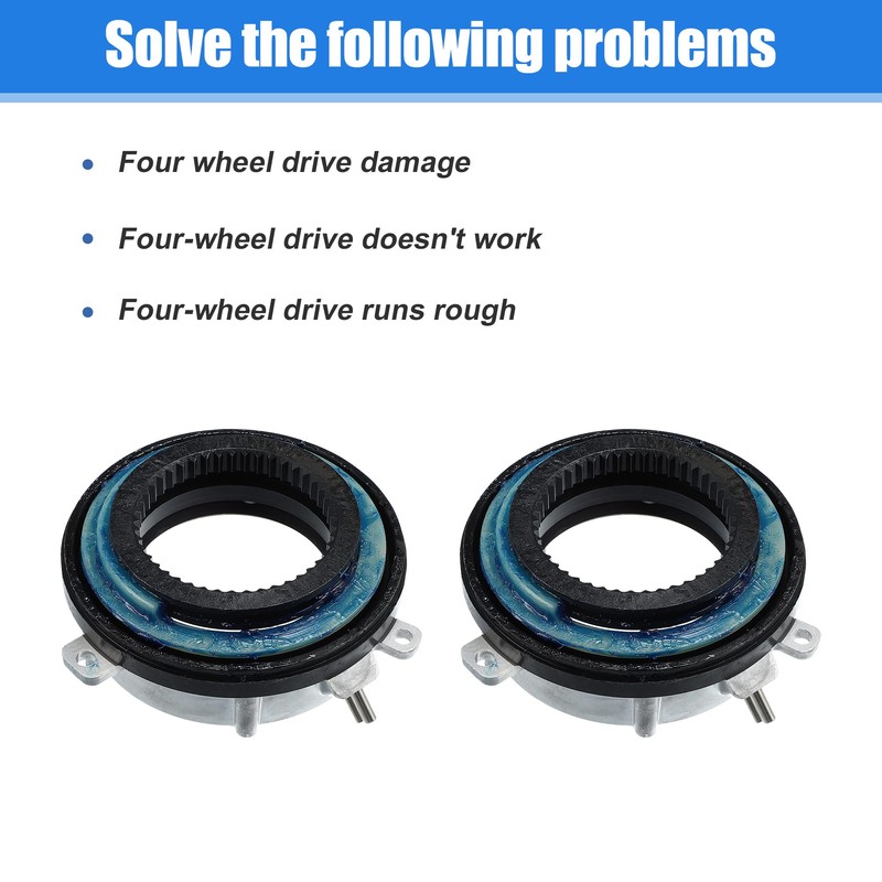 X AUTOHAUX 2Pcs Front 4x4 4WD Locking Hub Actuator for