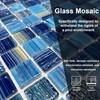 LSDECO 5 Sheets Glass Mosaic Tiles Backsplash, Pool Tiles, 12"