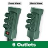 BESTTEN Outdoor Power Strip with Covers and Overload Protection Switch,