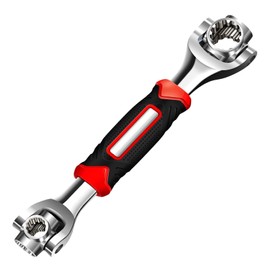 XINYUEST 52 in 1 Socket Wrench, Stainless Steel Multifunction Wrench Tool with 360 Degree Rotating Head, Universal with Rubber Handle for Home Bicycle Motorcycle Car Repair