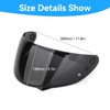 RIDLOG HJ-34P Visor- C10 Helmet Visor Shield Replacement UV Protection