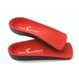 R3D 3/4 Orthotic Insoles Arch Support Foot Soothers Pronation Fallen Arches Flat (UK - XSmall: 3-4.5)