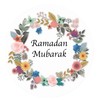 Ramadan Mubarak Stickers for Decoration Beautiful Floral Design Hight Quality