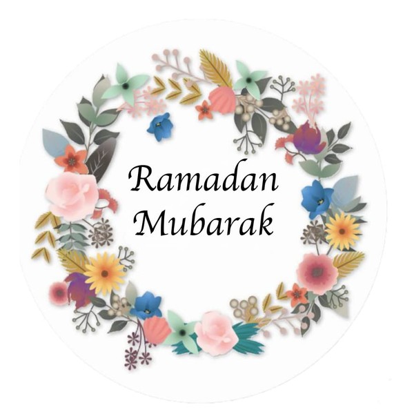 Ramadan Mubarak Stickers for Decoration Beautiful Floral Design Hight Quality