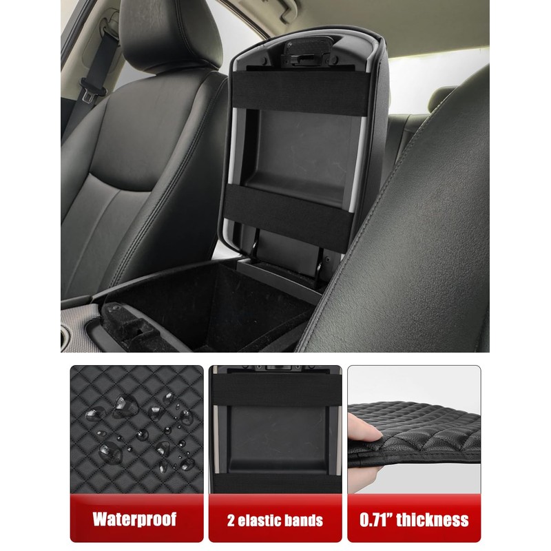 KBH Center Console Armrest Cover for Infiniti Q50 2014-2024, Middle