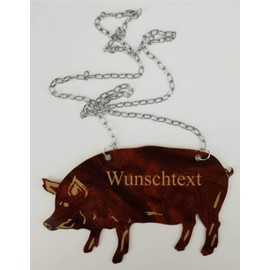 laser-diele Kohlorden with Name - Chain - Kohlfahrt - Cabbage Pig with Engraving for Cabbage Tour - Kohlkönig - Kohlkönigin, Acrylic, Not Applicable