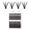 Eyelashes, Individual Cluster for Eyelash Extensions, 30D, 40D, 0.07 D-curl,