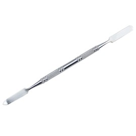 FOYTOKI Double-Headed Stainless Steel Cosmetic Mixing Tool for Makeup - Ideal for Eye Shadow - Foundation - and Concealer Spatulas - and Nail Art - Non-Slip Makeup Mixing and Depotting Tool