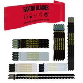 Saxton Jigsaw Blades Set T144D T101B T101BR T111C T101AO T118G T744D T344D Wood & Metal Fit Bosch, Dewalt, Makita etc