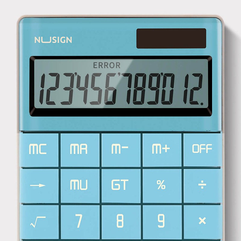 NUSIGN Calculator Widescreen Dual Power Supply School Student Teaching Stationery