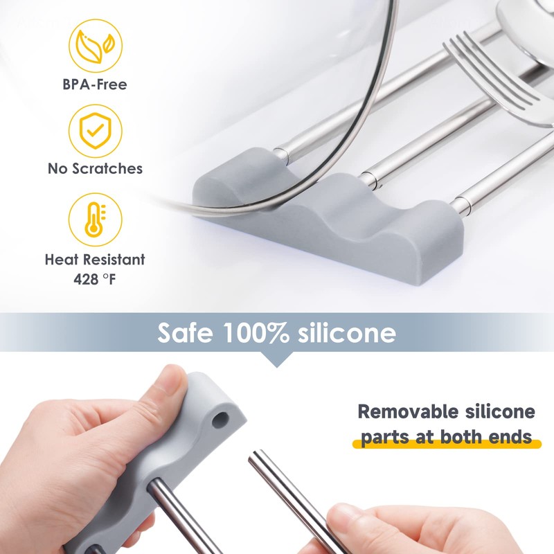 Tomorotec Adjustable Over-The-Sink Kitchen Rack for Dishcloths, Sponges, Bottles and