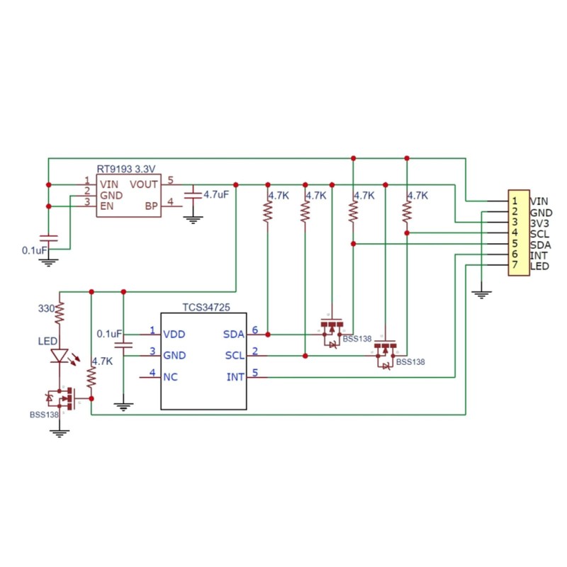 TCS-34725 RGB Light Colour Module AYWHP 3 Pieces RGB Light