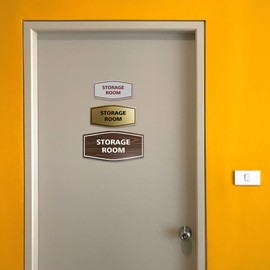 Signs ByLITA Fancy Storage Room Sign(Black Gold) - Medium