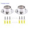 NELXULAS Stainless Steel Heavy Duty Closet Rod Holder,Shower Curtain Rod