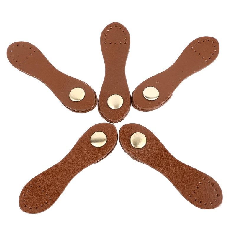5 Set Leather Snap Buckles Soft Wearable DIY Sewing Leather