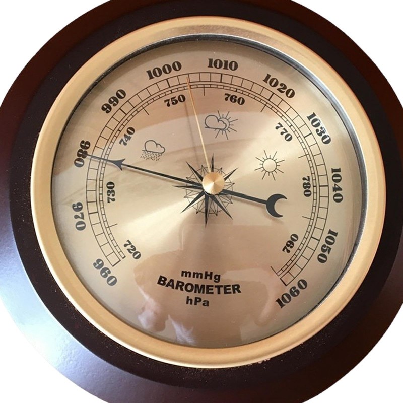 Vaveren Wall Mounted Barometer Hanging Analog Weather Station Easy Reading