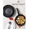 MICHELANGELO Nonstick Frying Pan Set Removable Handle, 8" 9.5" and