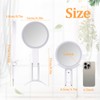 Kosmetikspiegel mit Beleuchtung 1-fach/10-fach Vergrößerungsspiegel mit Licht Doppelseitige Schminkspiegel Dimmbar