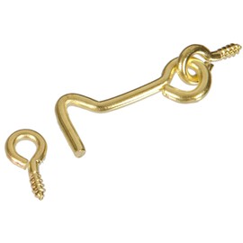 Hillman Hardware Essentials Hook and Eye Latch Brass 2-1/2 Inch" 851927