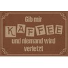DekoNo7 Tin Sign 30 x 20 cm with German Text