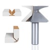 HUHAO 1/2" Shank R30 Seam Woodworking Router Bits,Woodworking Arc Bending