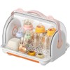 Nollapo Baby Bottle Drying Rack Storage, Nursing Bottle Storage Box