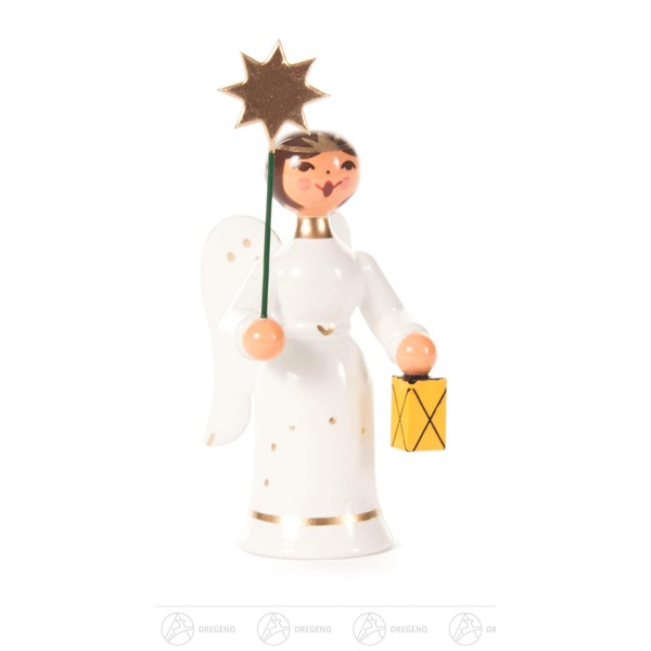DREGENO Seiffen eG Min. Angel with Star and Lantern