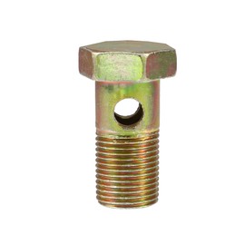 A ABSOPRO 1 Piece M18 x 1.5 Banjo Bolt Brake Line Attachment Adapter Iron Bronze Tone