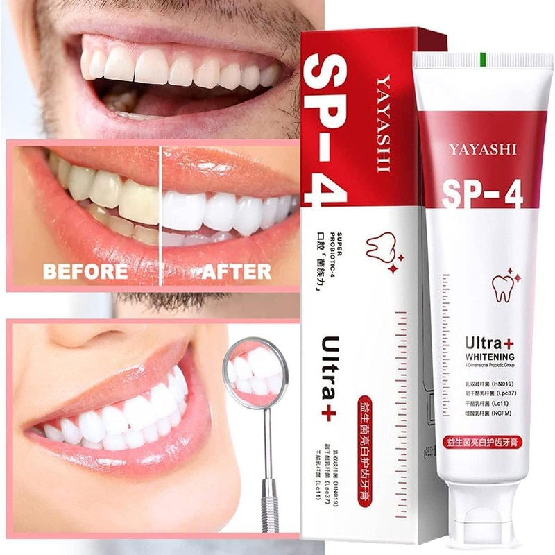 2PCS Sp-4 Toothpaste, Sp-4 Toothpaste,SP-4 Brightening Toothpaste Fresh Breat, Sp-4