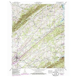 YellowMaps Madisonville TN topo map, 1:24000 Scale, 7.5 X 7.5 Minute, Historical, 1940, Updated 1985, 27.4 x 22.1 in - Polypropylene