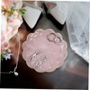 iplusmile 2pcs Flower Shape Ceramic Jewelry Tray Elegant Ring Display