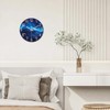Glass Wall Clocks Battery Operated 14 Inch Modern Abstract Wall