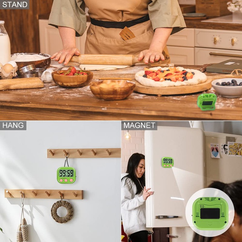 Kitchen Timer, Kitchen Timers for Cooking, Digital Visual Timer Magnetic