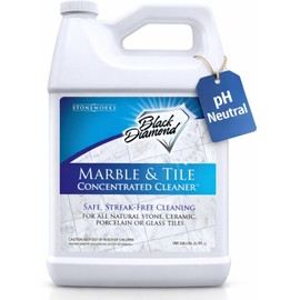 Black Diamond Stoneworks MARBLE & TILE FLOOR CLEANER. Great for Ceramic, Porcelain, Granite, Natural Stone, Vinyl and Brick. No-rinse Concentrate.(1-Gallon)