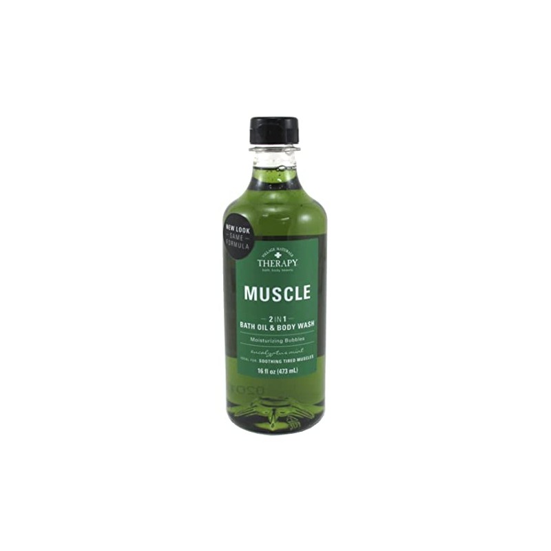 Village Nat. Bath Oil & Body Wash 2In1 Muscle 16