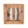 CREEDWOOD Leonor 25 Wall Coat Rack, Mahogany Wood, 25 cm,