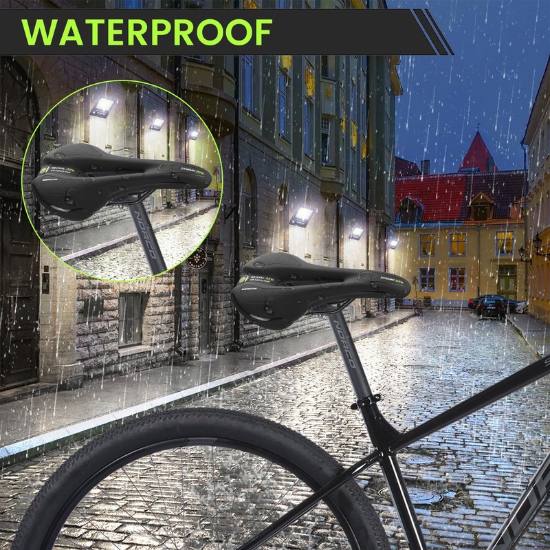 Bicycle Saddle Comfortable Soft Memory Foam Ergonomic Shock Absorbing Breathable