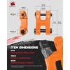 AMBULL H-Shaped Towing Winch Shackle, Heavy Duty Winch Fairlead Hook,
