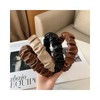Shirred Leather Headband Headband Brown DC004412 5ea