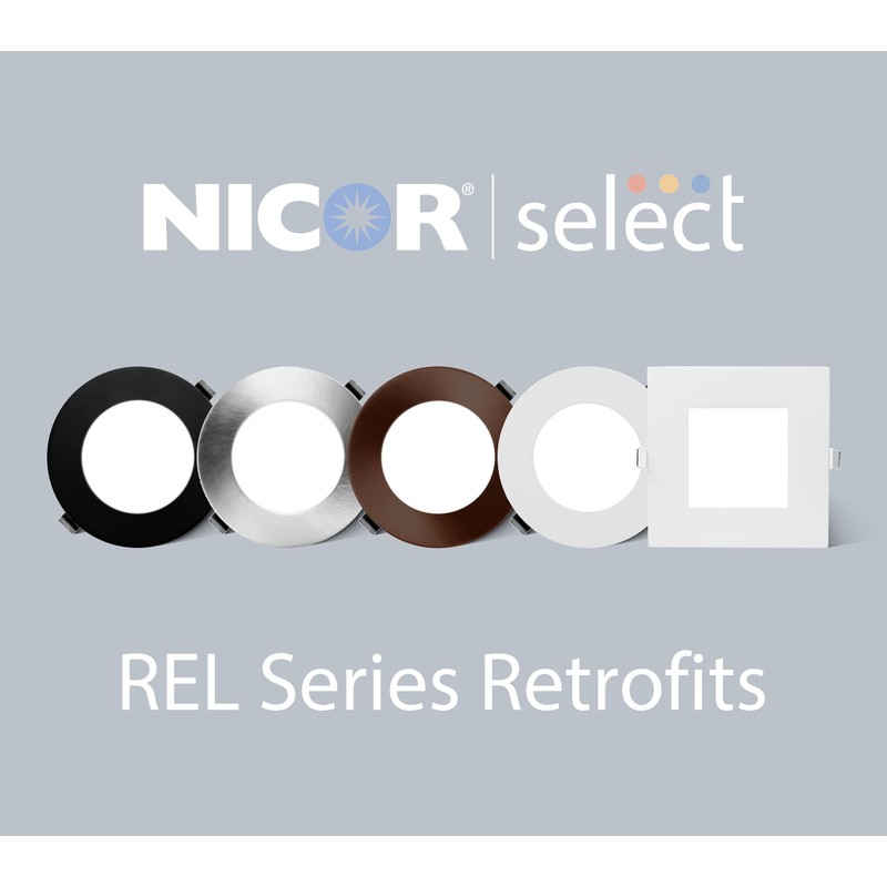 NICOR Lighting REL41120SRDWH RELS Canless Downlight, 4in, White
